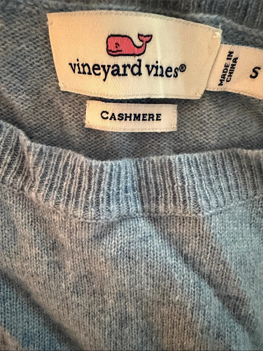 Vineyard Vines Heather Light Blue Short-Sleeve Knit Pocket Tee